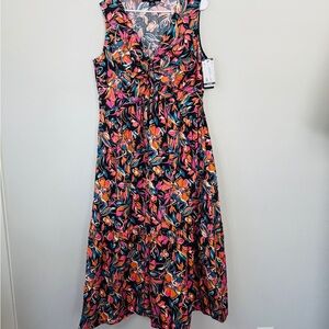 French Connection Pink and Orange Floral Maxi Dress